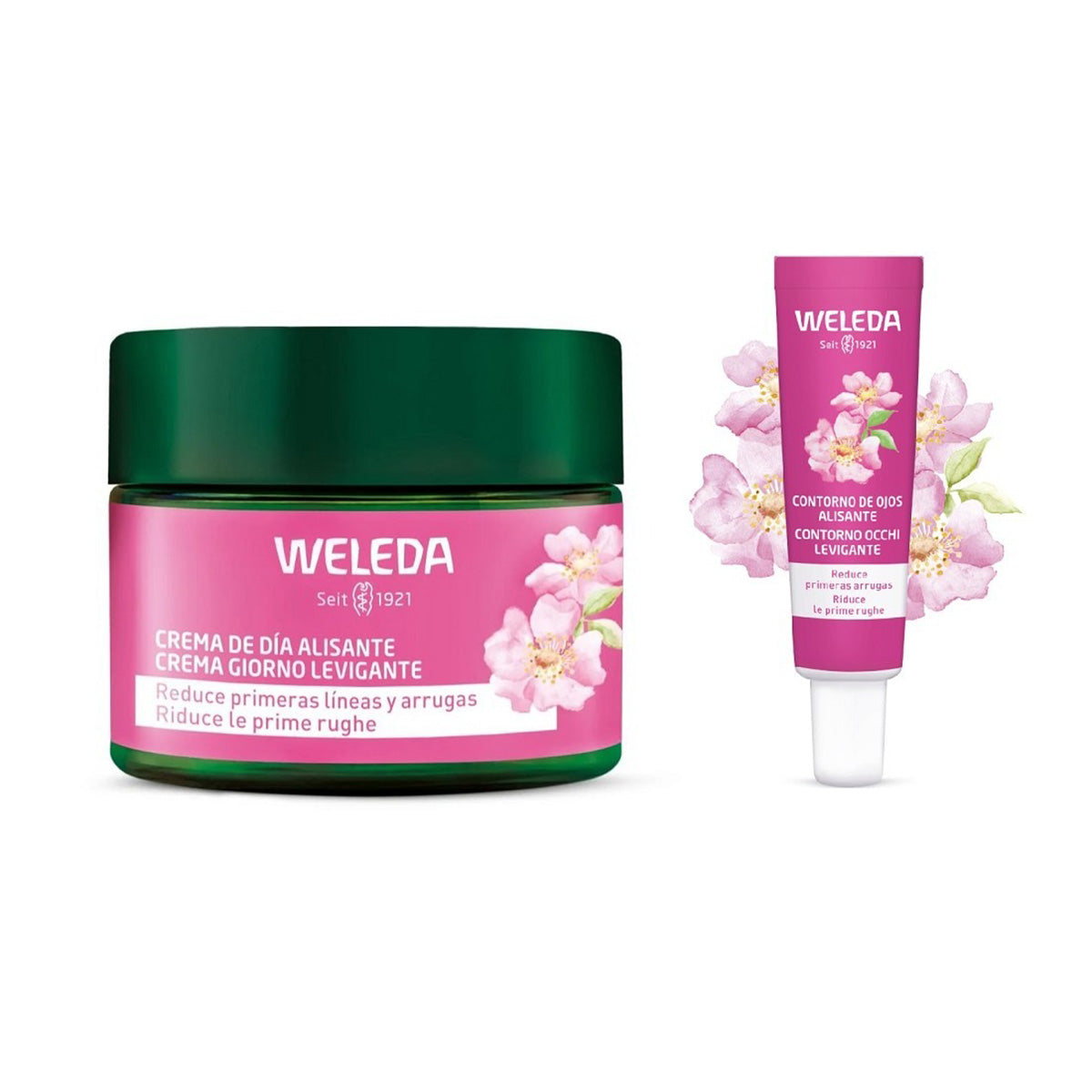 Rutina Alisante - Contorno de Ojos + Crema de Día, Weleda