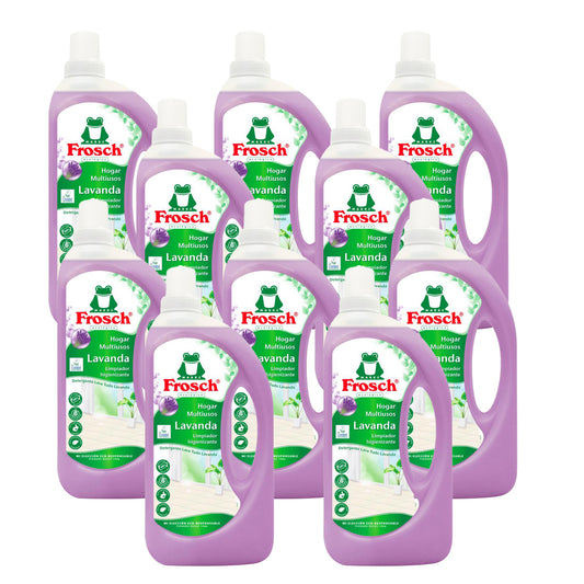 Pack 10x Hogar multiusos lavanda Frosch 1000 ml