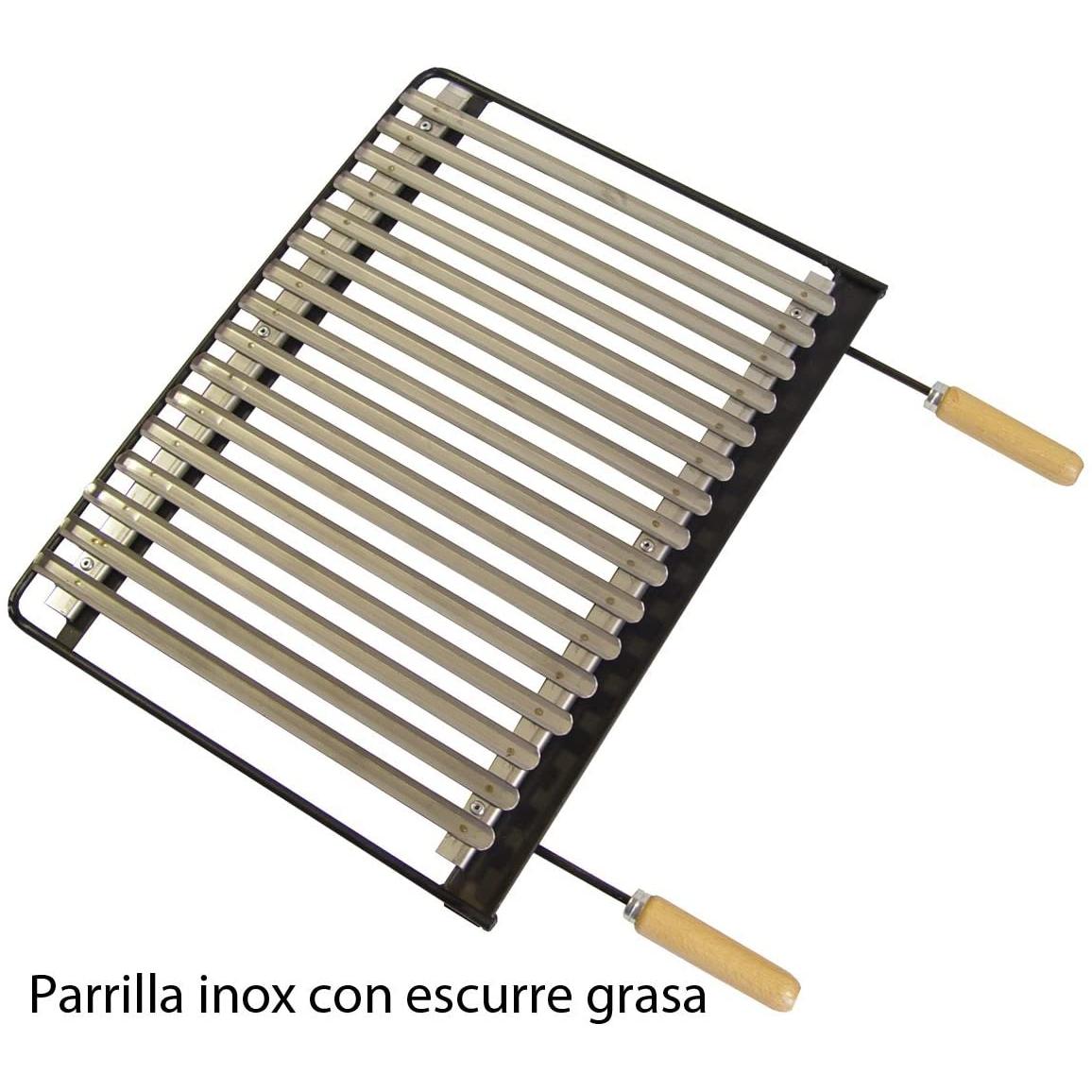 Barbacoa con Elevador y Parrilla Inox Imex el Zorro 50x40x107