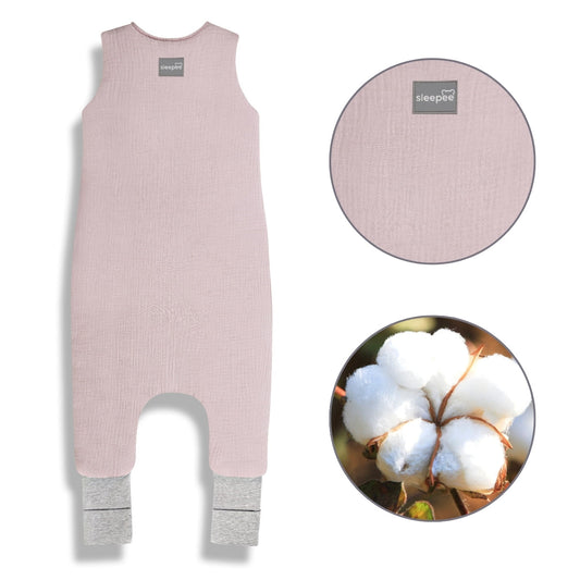 Sacos De Dormir Con Piernas T-m Muselina Algodón Rose