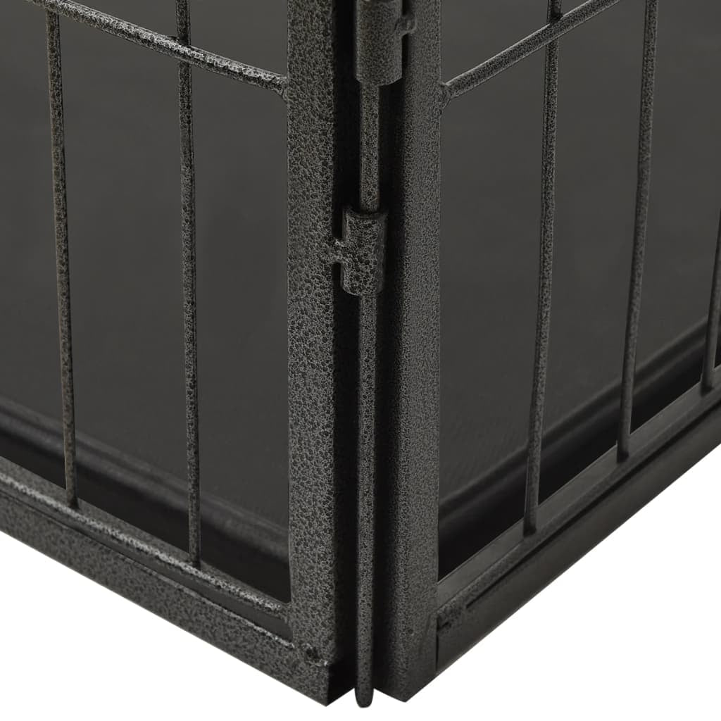 Vidaxl Corral Para Perros Cachorros Acero 123x77,5x74,5 Cm_4