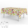 Mantel Hule Rectangular Frutas Fantasia Impermeable Antimanchas Pvc 140x250 Cm.  Recortable Uso Interior Y Exterior