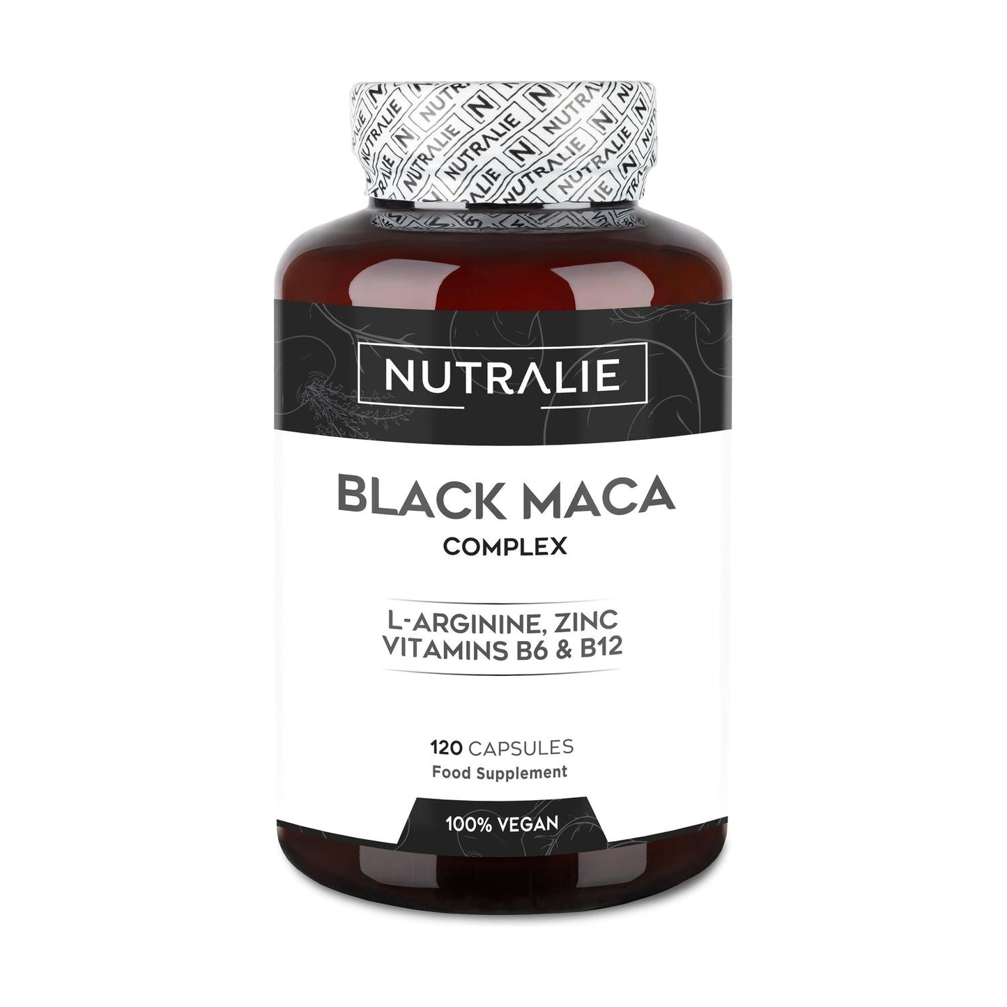 Nutralie Maca negra andina complex + vitaminas B6 + B12, 120 cápsulas