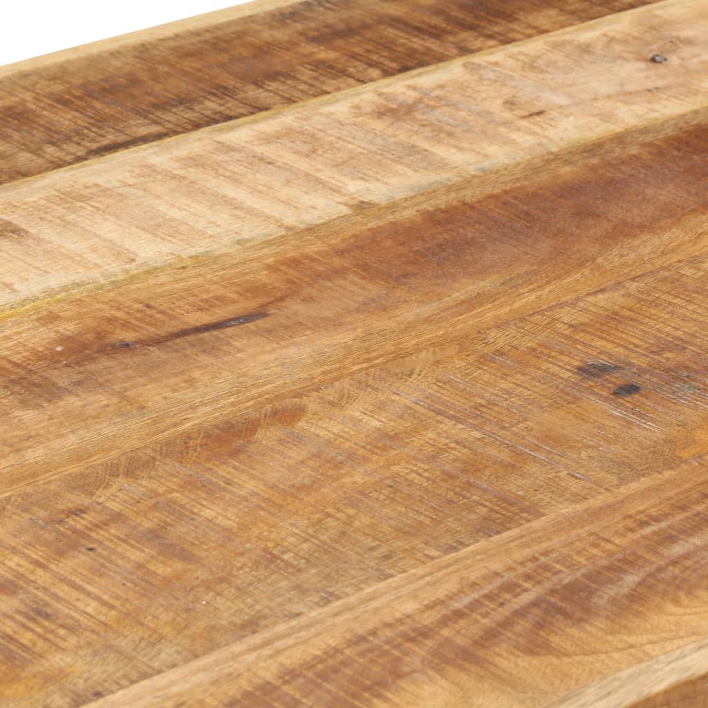Mesa De Comedor Madera Maciza De Mango Rugosa 220x100x75 Cm_4