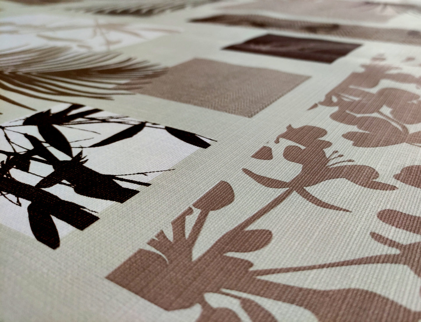 Mantel| Composicion Pvc| Base Poliester| Antimanchas| Palmeras