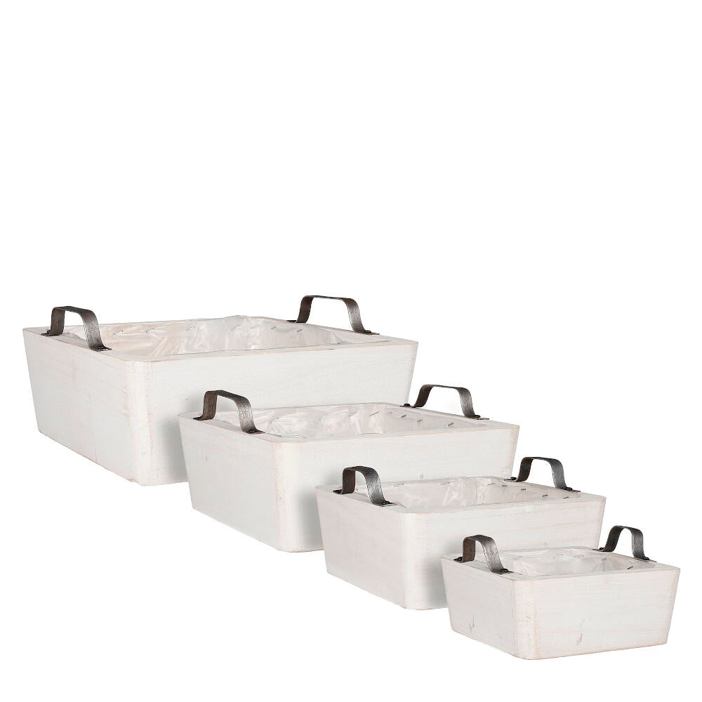 Macetero Maud Cuadrado Madera Blanca 26cm_0