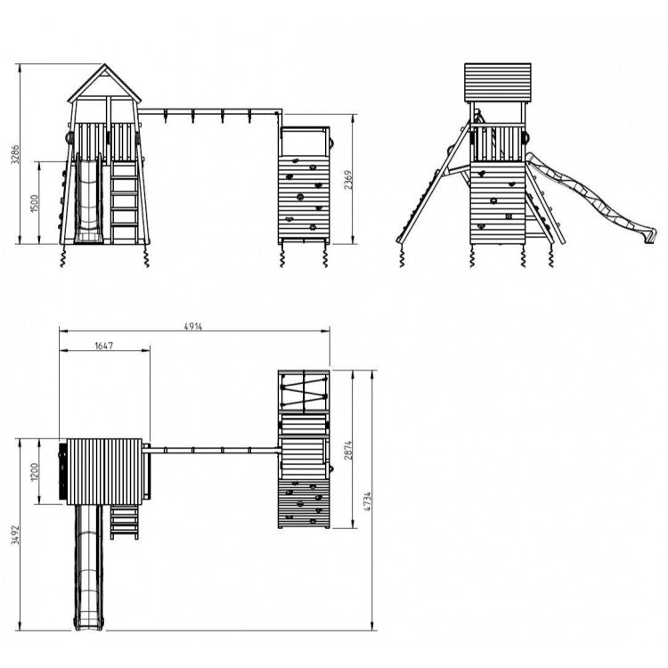 Parque Infantil Masgames Belvedere Xl Con Challenger.