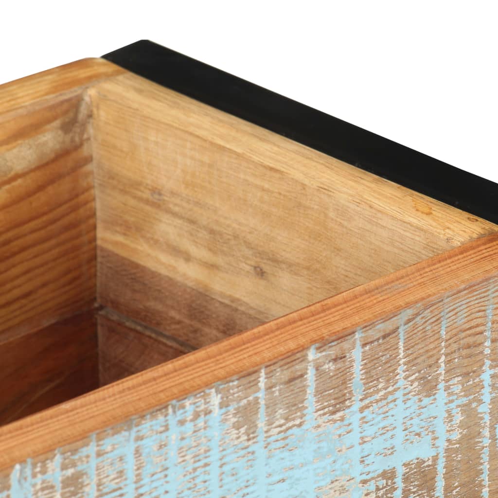 Jardinera De Madera Maciza Reciclada 60x20x68 Cm_5