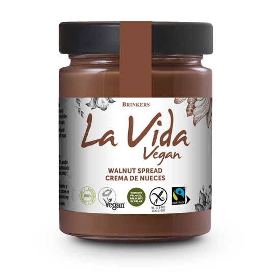 Crema para untar de Chocolate y Nueces BIO Vegana La Vida Vegan 270 gr