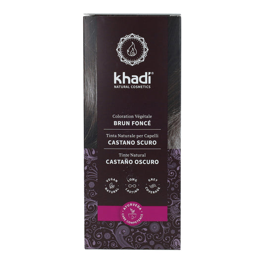 Tinte natural castaño oscuro Khadi 100 g