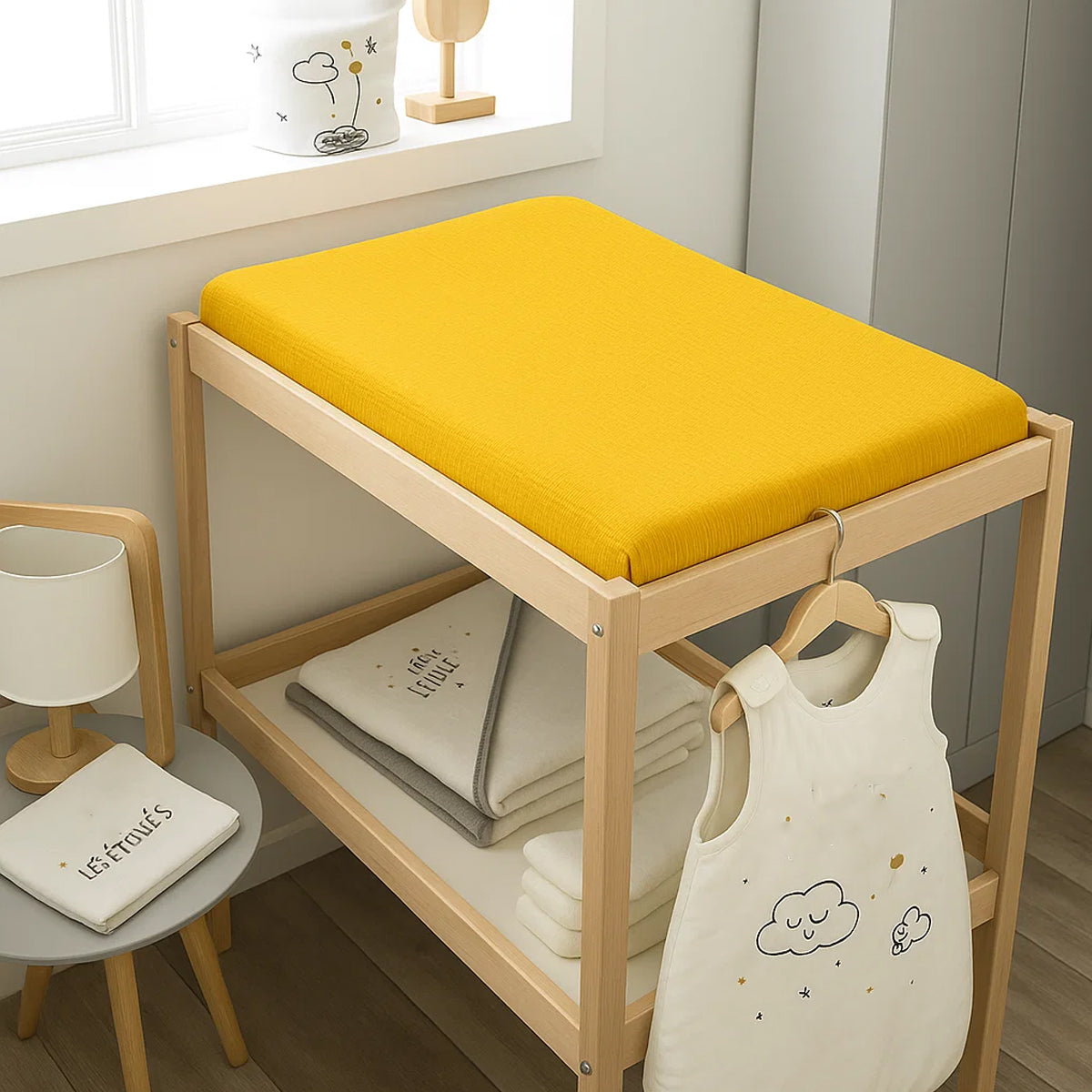 Funda De Colchón Para Cambiador En Algodón Bio Honey