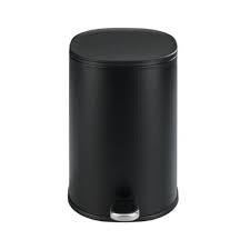 Cubo de pedal Easy-Close 5L negro Wenko