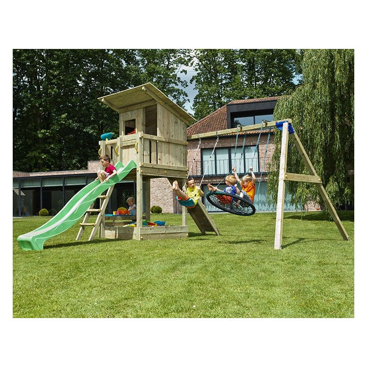 Parque Infantil Masgames Beach Hut L Con Columpio Individual.