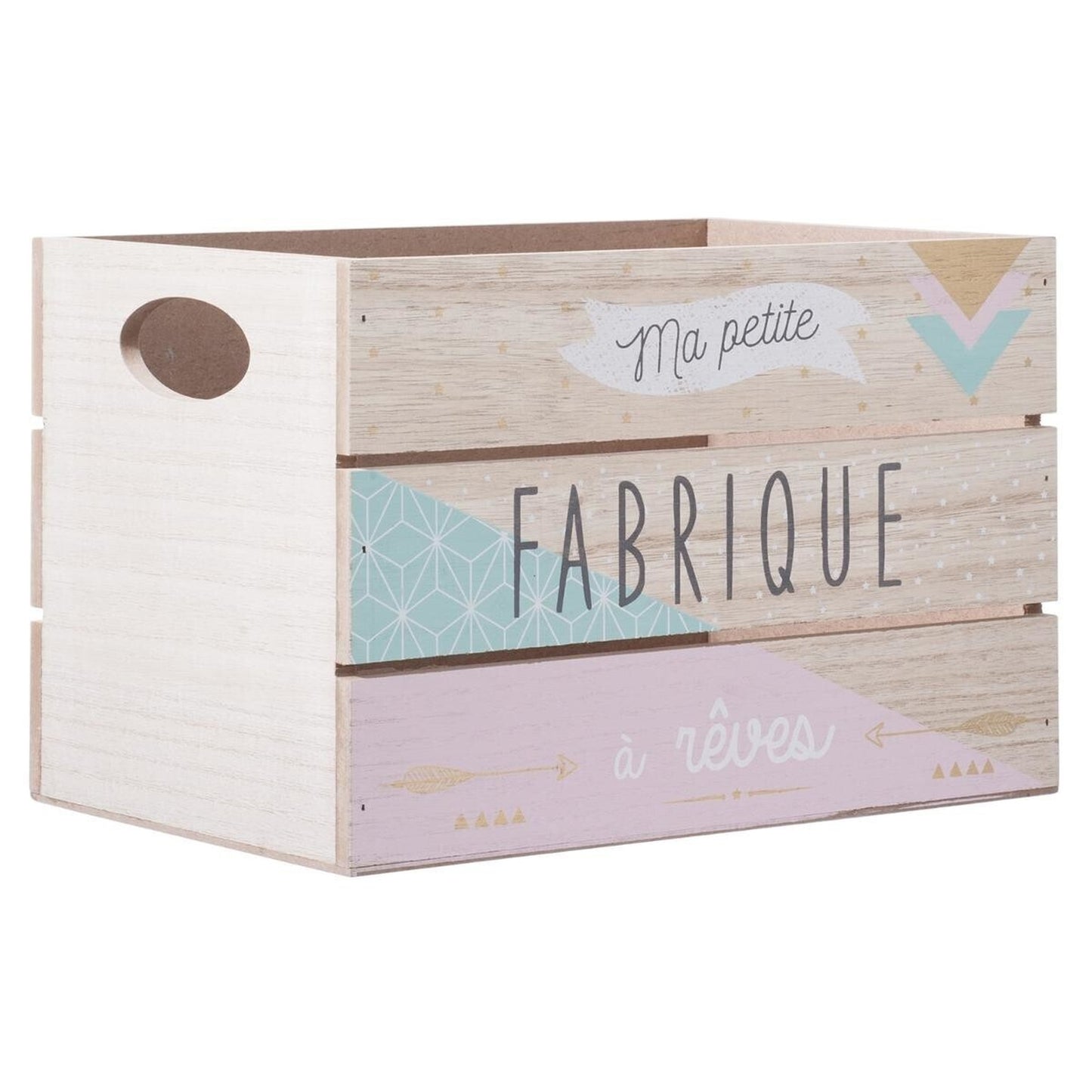 Juego De 2 Cajas Para Niños En Madera_2