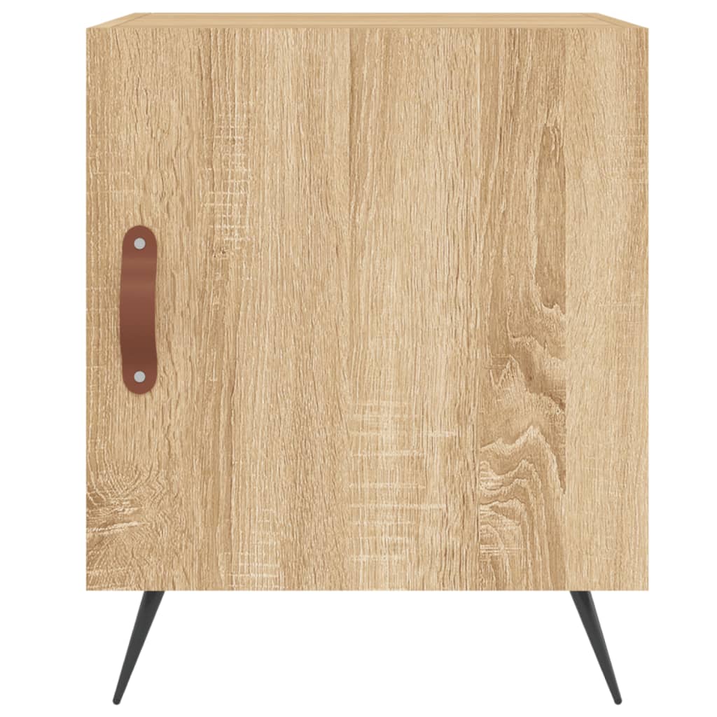 Mesitas Noche 2 Uds Madera Ingeniería Roble Sonoma 40x40x50 Cm_4