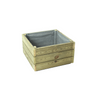 Jardinera De Madera Eko De Pino Tratada Vidahuerto  60x60x30 Cm.