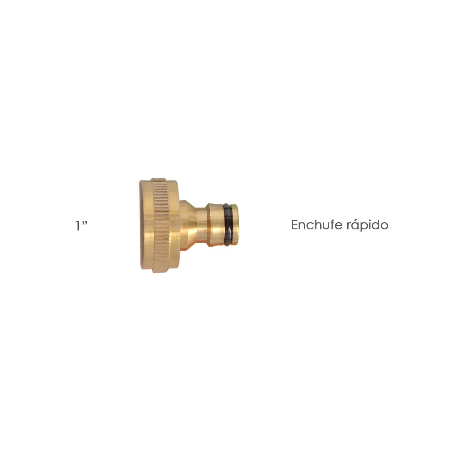 Adaptador Manguera Laton 1 Hembra_1