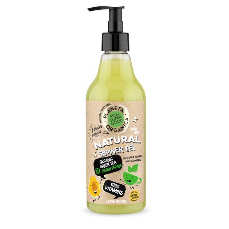 Gel ducha Skin Super Good 100% Vitamins Organic Shop 500ml