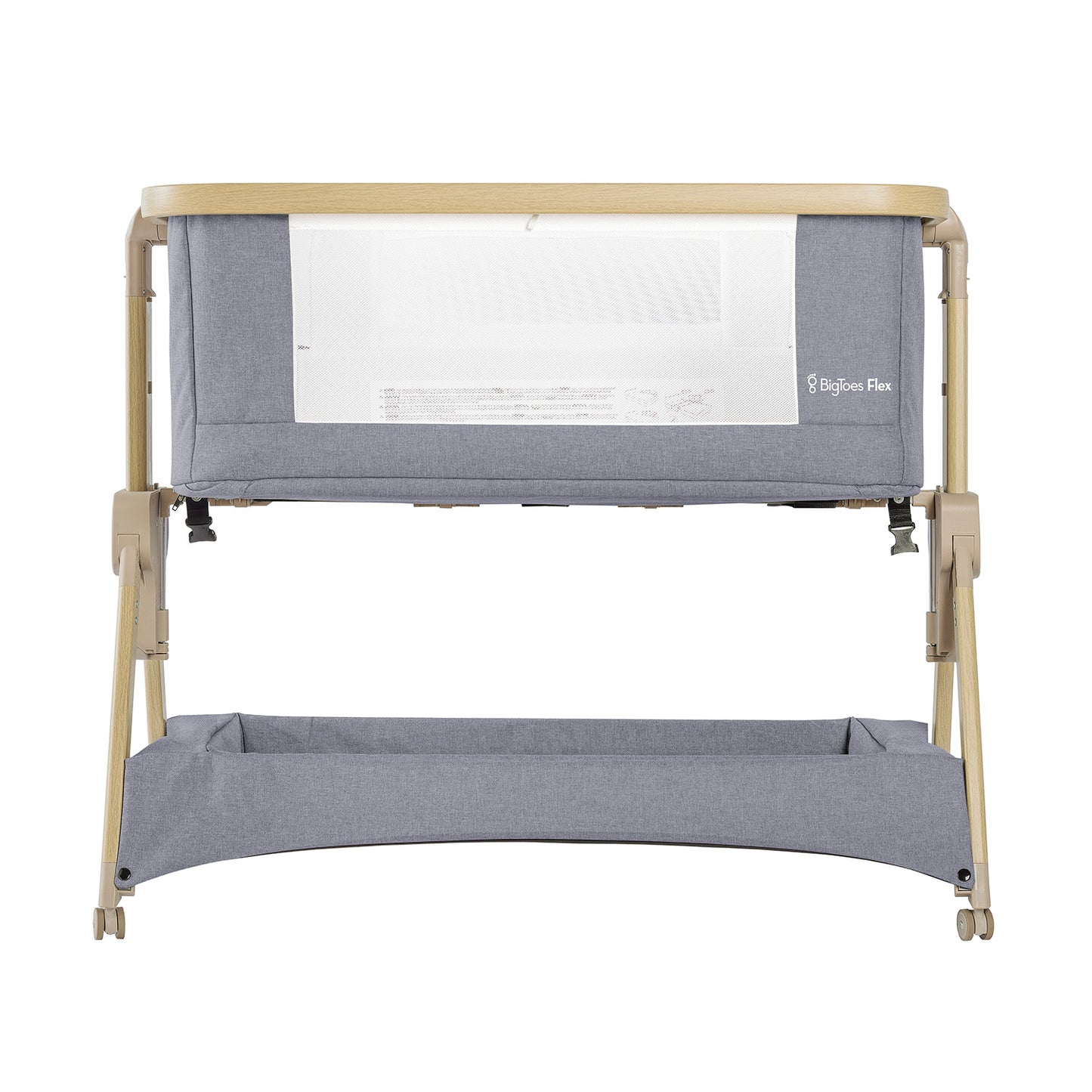 Minicuna De Colecho Plegable Bigtoes Flex Grey Nature_5