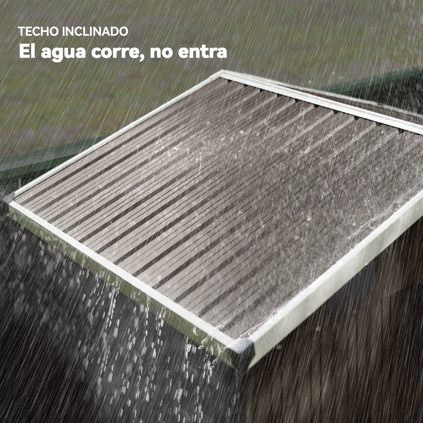 Outsunny Caseta De Jardín Exterior 1,1 M² 136x87x176 Cm Puerta Corredera Marrón_5