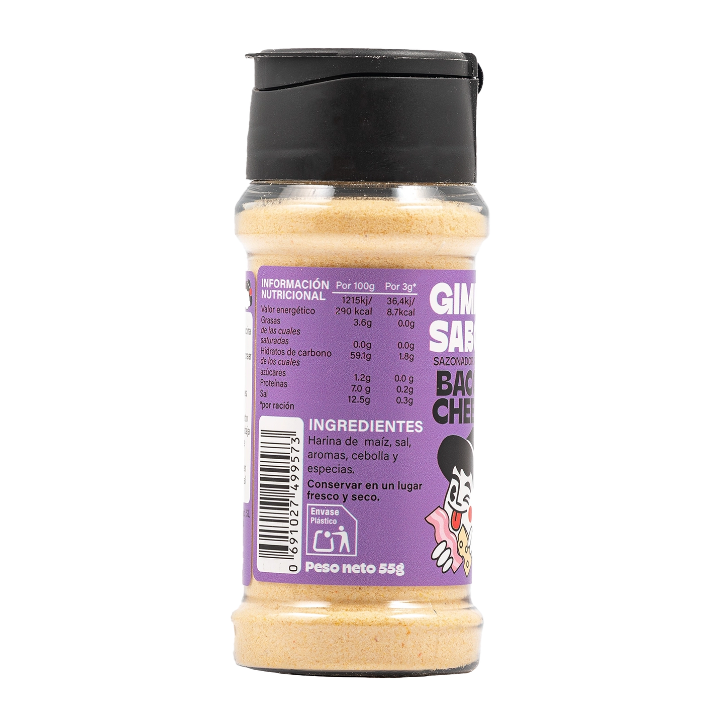 Sazonador vegetal sabor bacon cheese