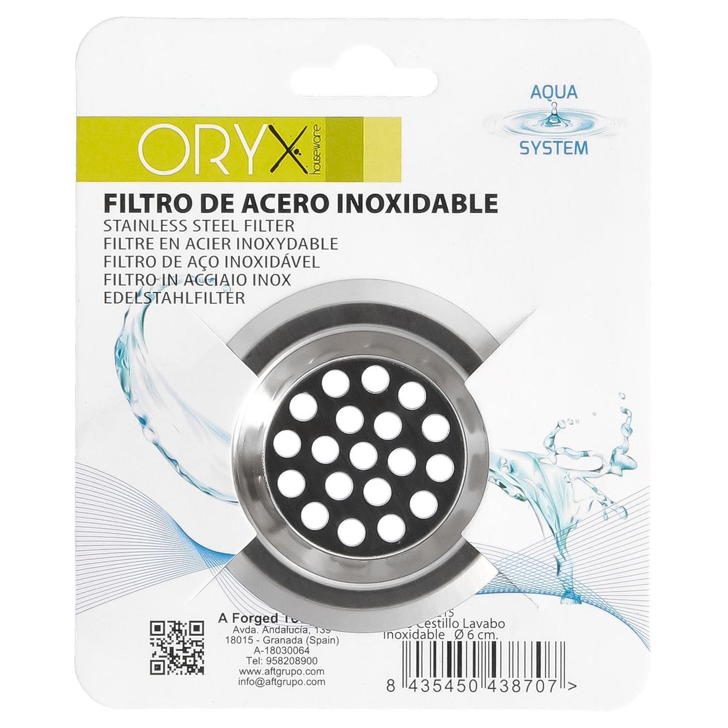 Filtro Cestillo Para Lavabo / Fregadero Inoxidable 6 Cm._3