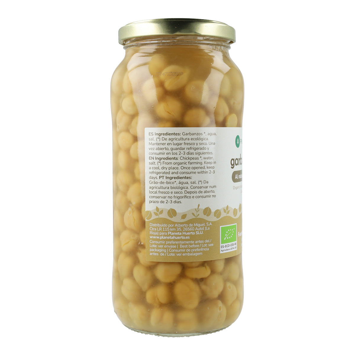 Garbanzo Cocido ECO Planeta Huerto 400 g