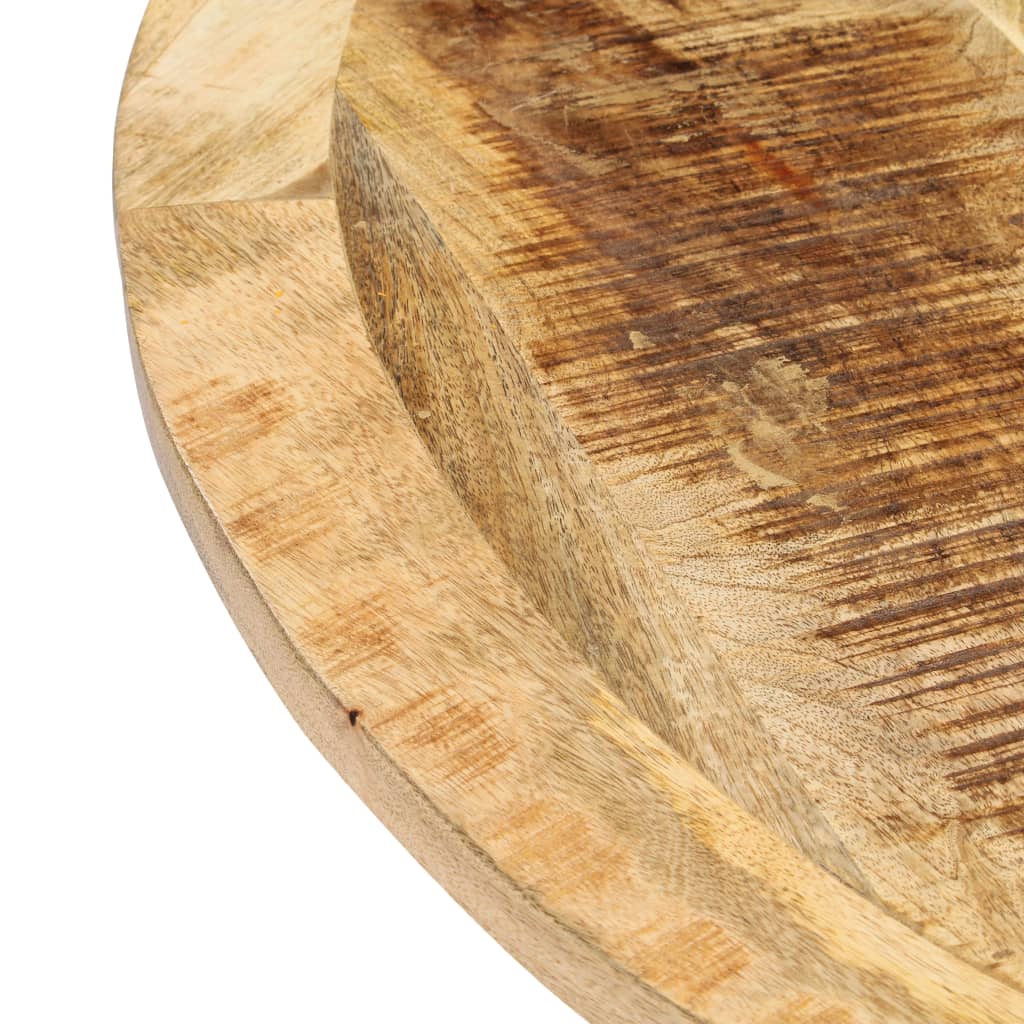 Mesa De Comedor Redonda De Madera Maciza De Mango 120x76 Cm_4