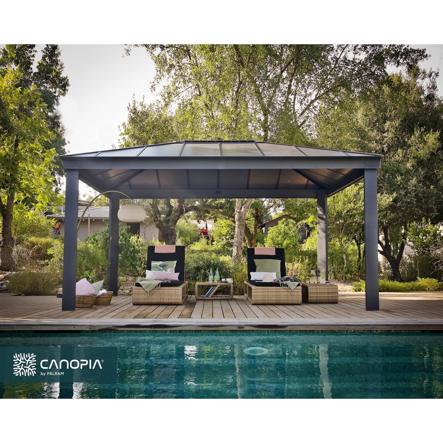 Gazebo sombreado cenador Dallas 360x843 cm
