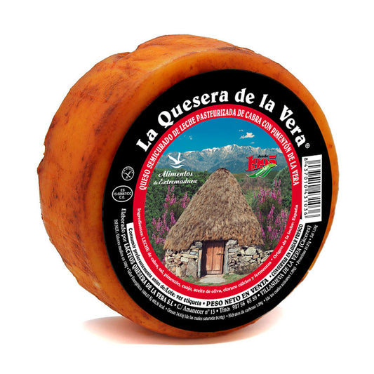 Queso De Cabra Semicurado Con Pimentón De La Vera la Quesera De La Vera
