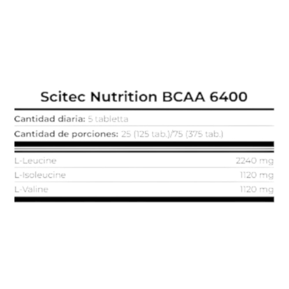 Bcaa 6400 - 375 Tabletas - Bcaa Ramificados - Scitec Nutrition_1