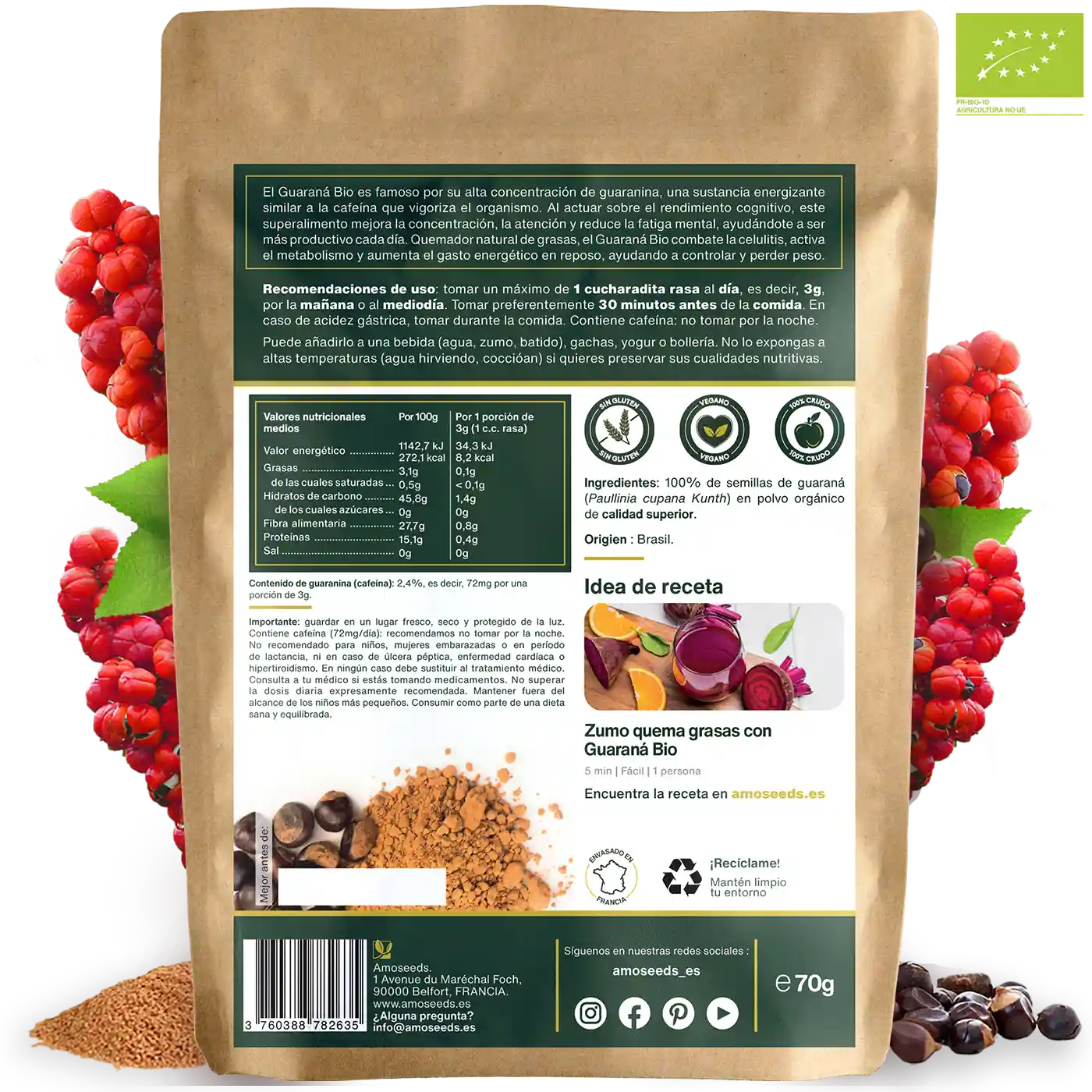 Guaraná En Polvo Bio 70g_4