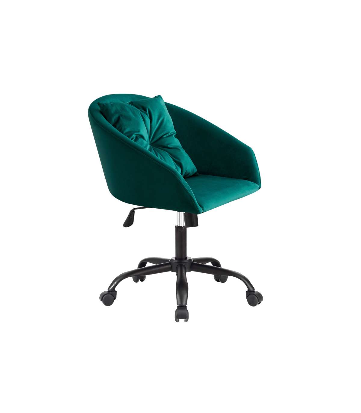 Sillón Giratorio Cushion Acabado Verde, 64cm(ancho) 64cm(fondo) 85cm(alto)_0