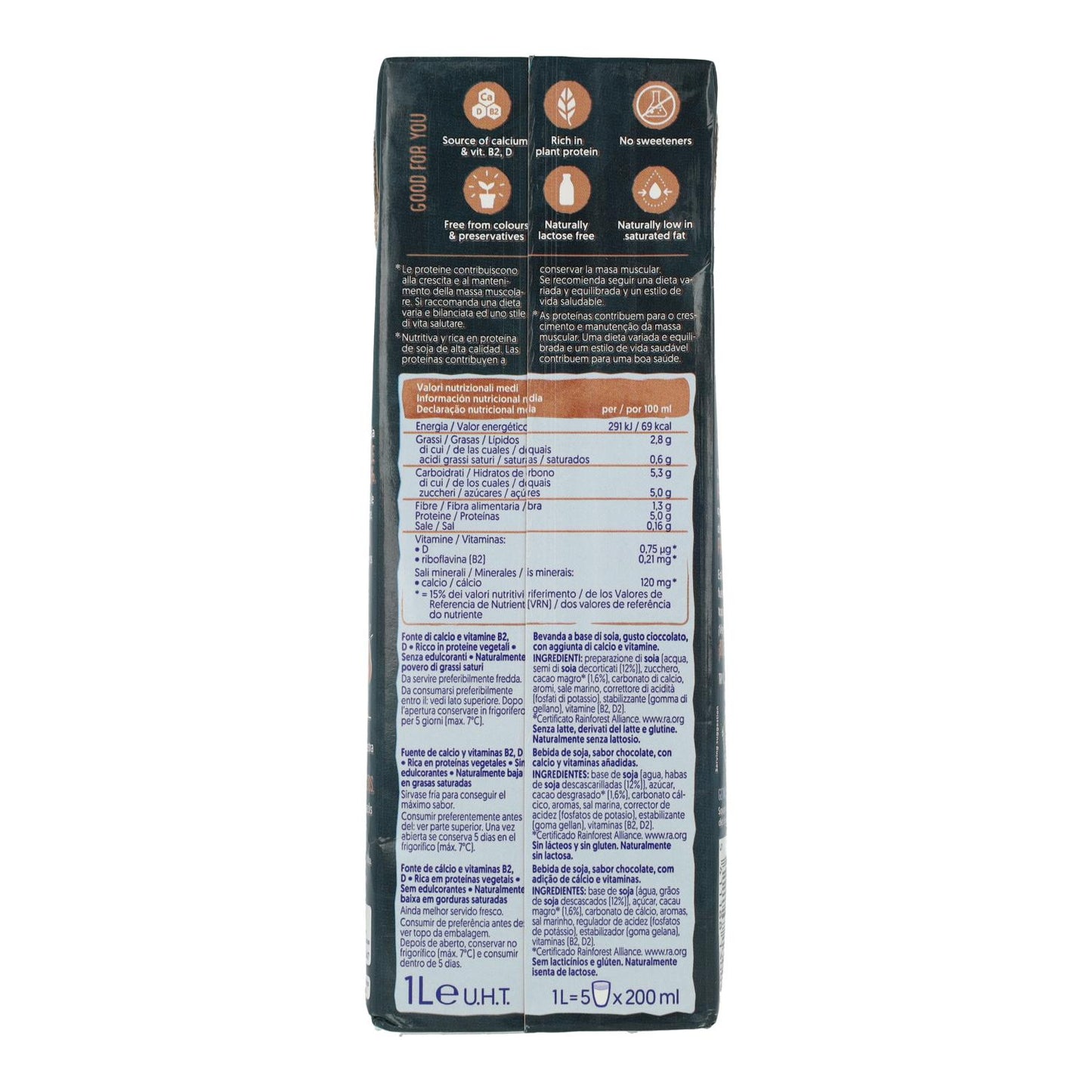 Bebida de Soja Chocolate con Proteínas Alpro 1 Litro