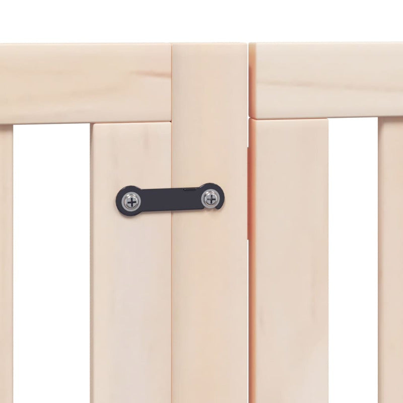 Vidaxl Puerta Para Perros Plegable 15 Paneles Madera De Álamo 750 Cm_5