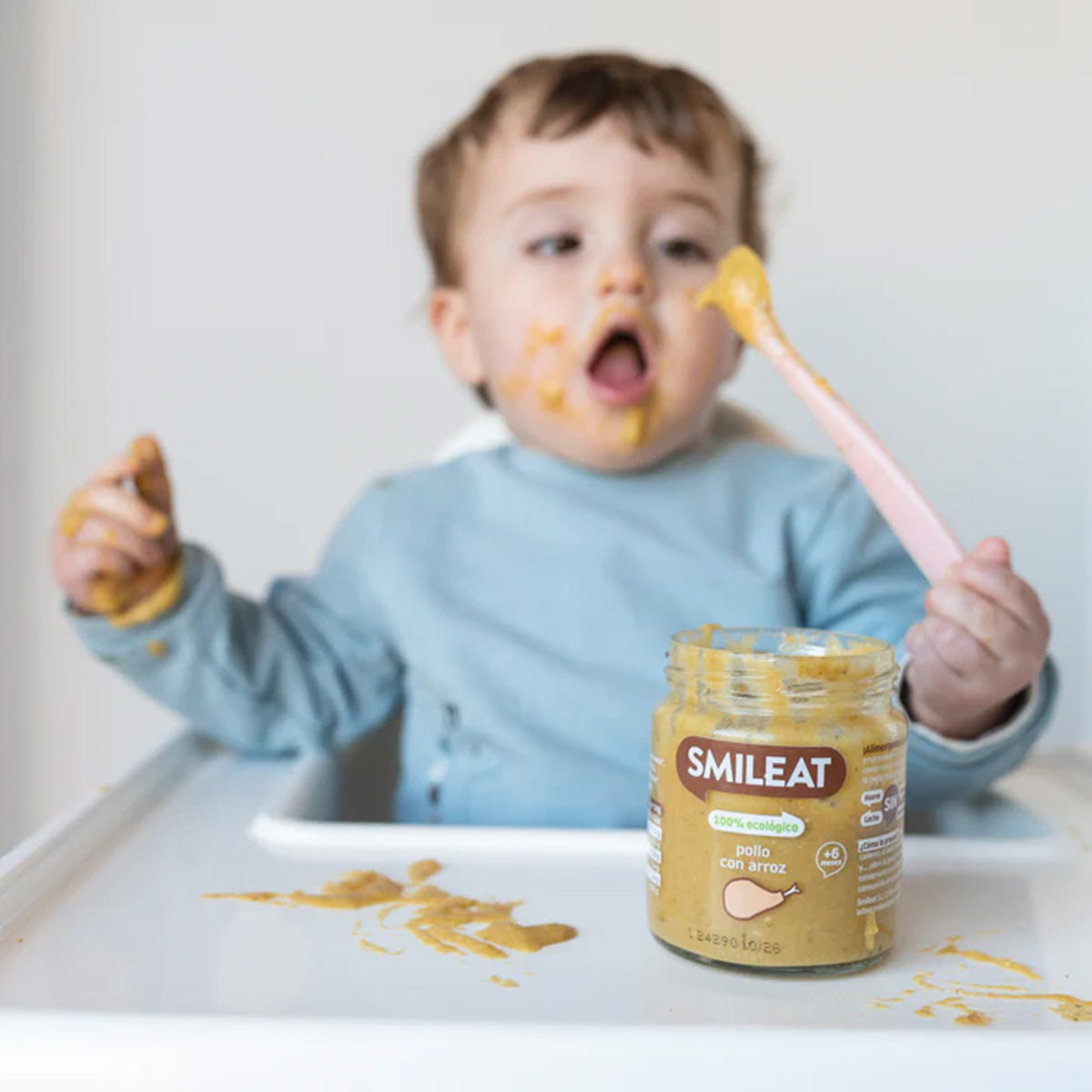 Pack 2x Tarrito BIO pollo con arroz +6 meses Smileat, 230g