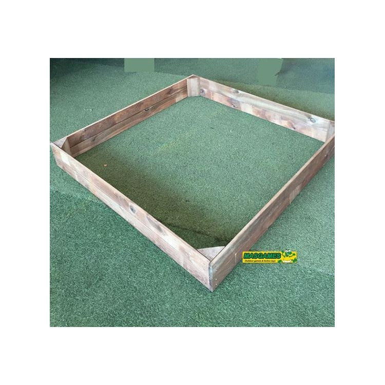 Arenero De Madera Masgames Basic L Con Cubierta De Lona.