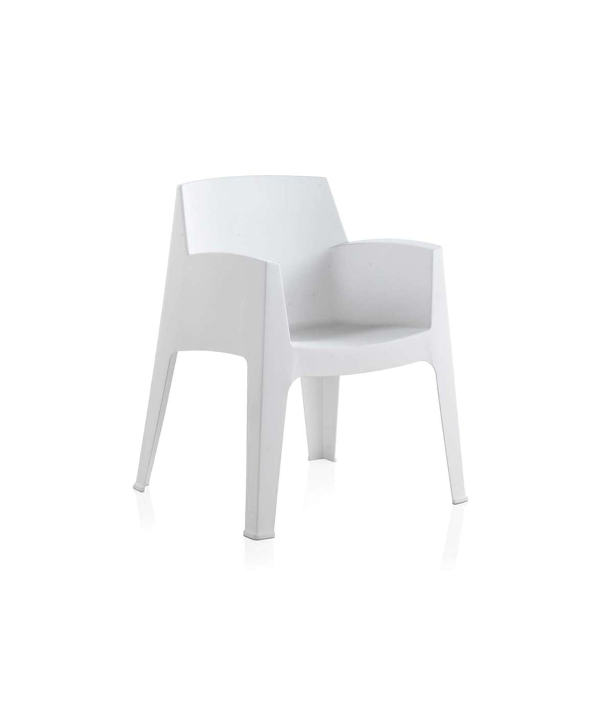 Sillón Para Terraza O Jardín Modelo India Acabado Blanco._5