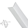 Perfil Pvc Angulo 25x25 Mm. Blanco Barra 2,5 Metros