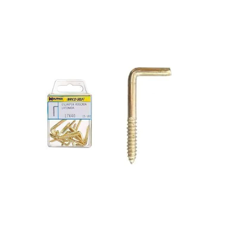 Alcayatas Rosca Latonada 19x60 Mm. Brico Self 7 Unidades