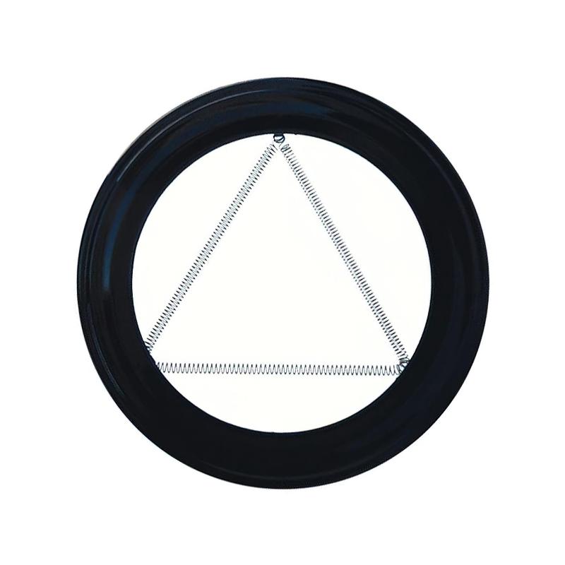 Plafon Embellecedor Estufa Pellet Vitrificado Negro 80 Mm.