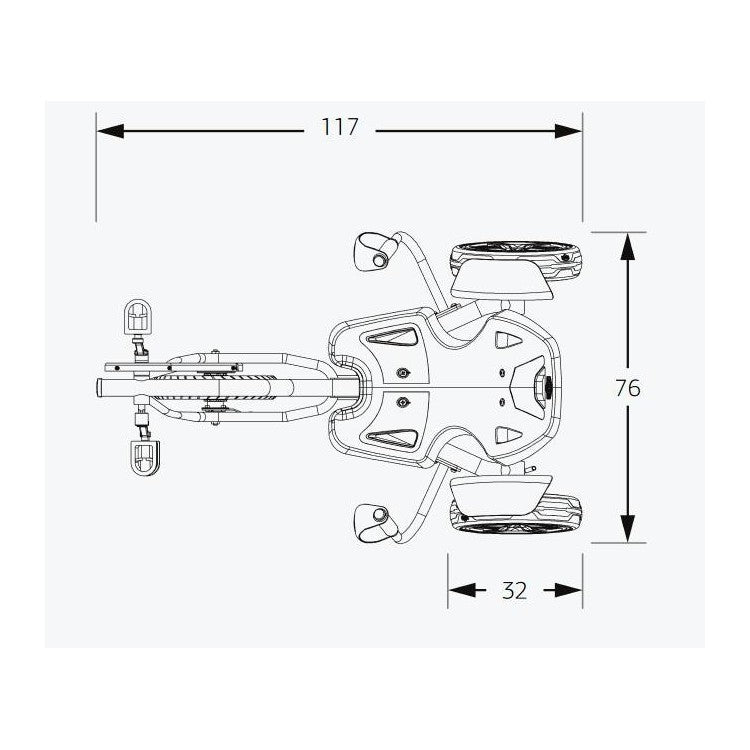 Triciclo De Pedales Berg Street-x Venom.