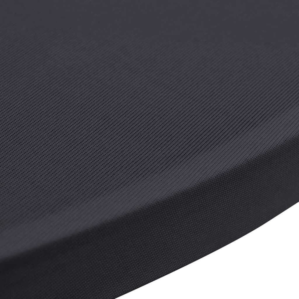 Vidaxl Funda Elástica Para Mesa 4 Unidades 60 Cm Gris Antracita_4