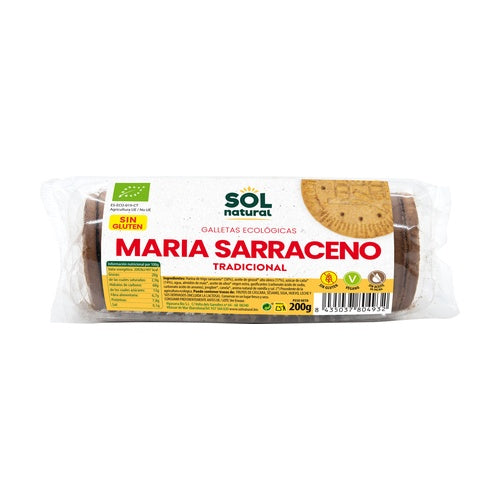 Galletas María de trigo sarraceno bio Sol Natural 200 g