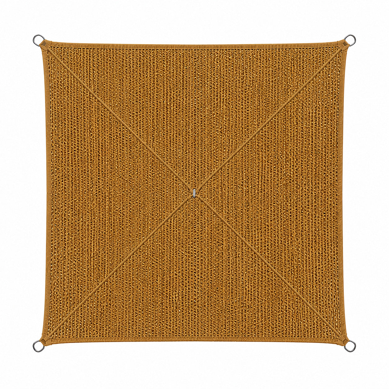 Toldo Vela Coco Natural Reforzado 3x3 M 60% Ocultación Para Jardín Terraza Pérgola_4