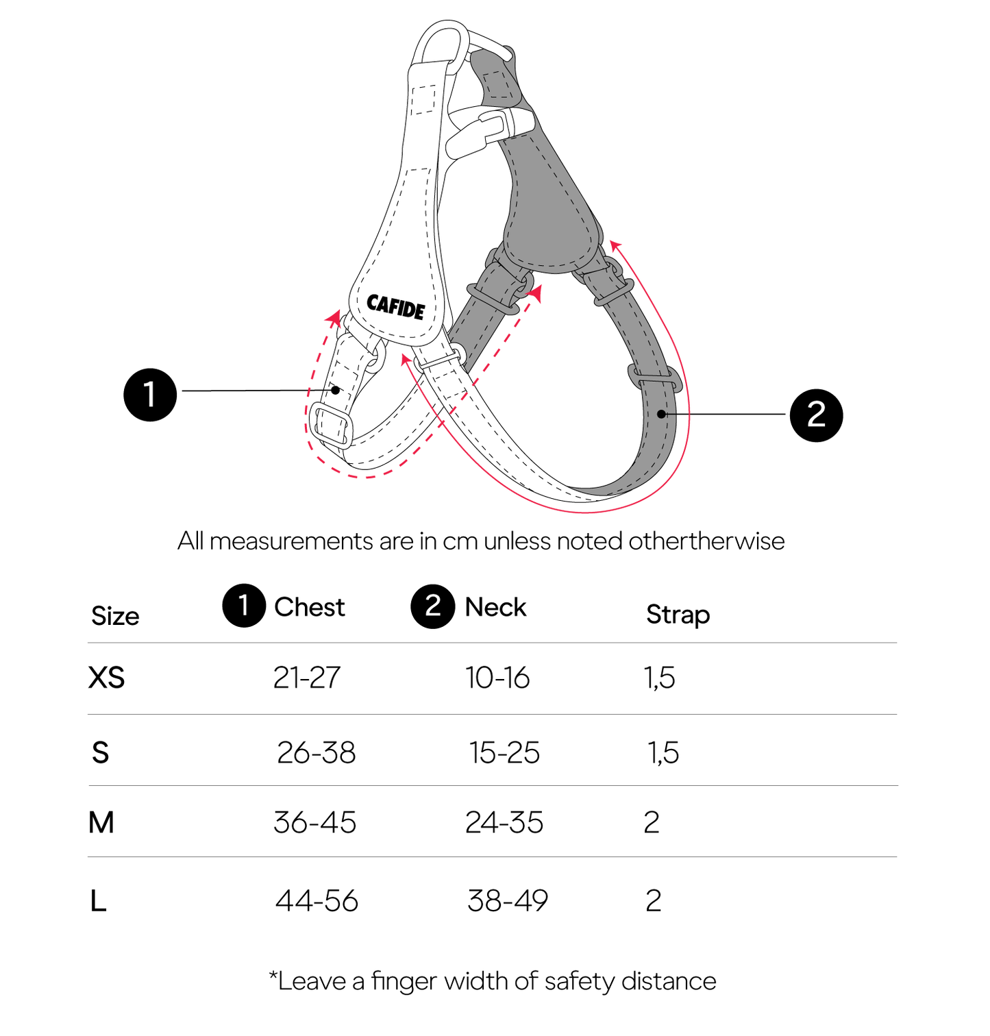 Cafide Arnés De Cuero Vegano step-in Burdeos. Modelo Jala. Talla Xs_4