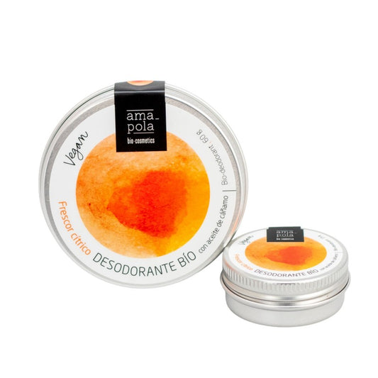 Desodorante BIO sólido frescor cítrico Amapola 60 gr