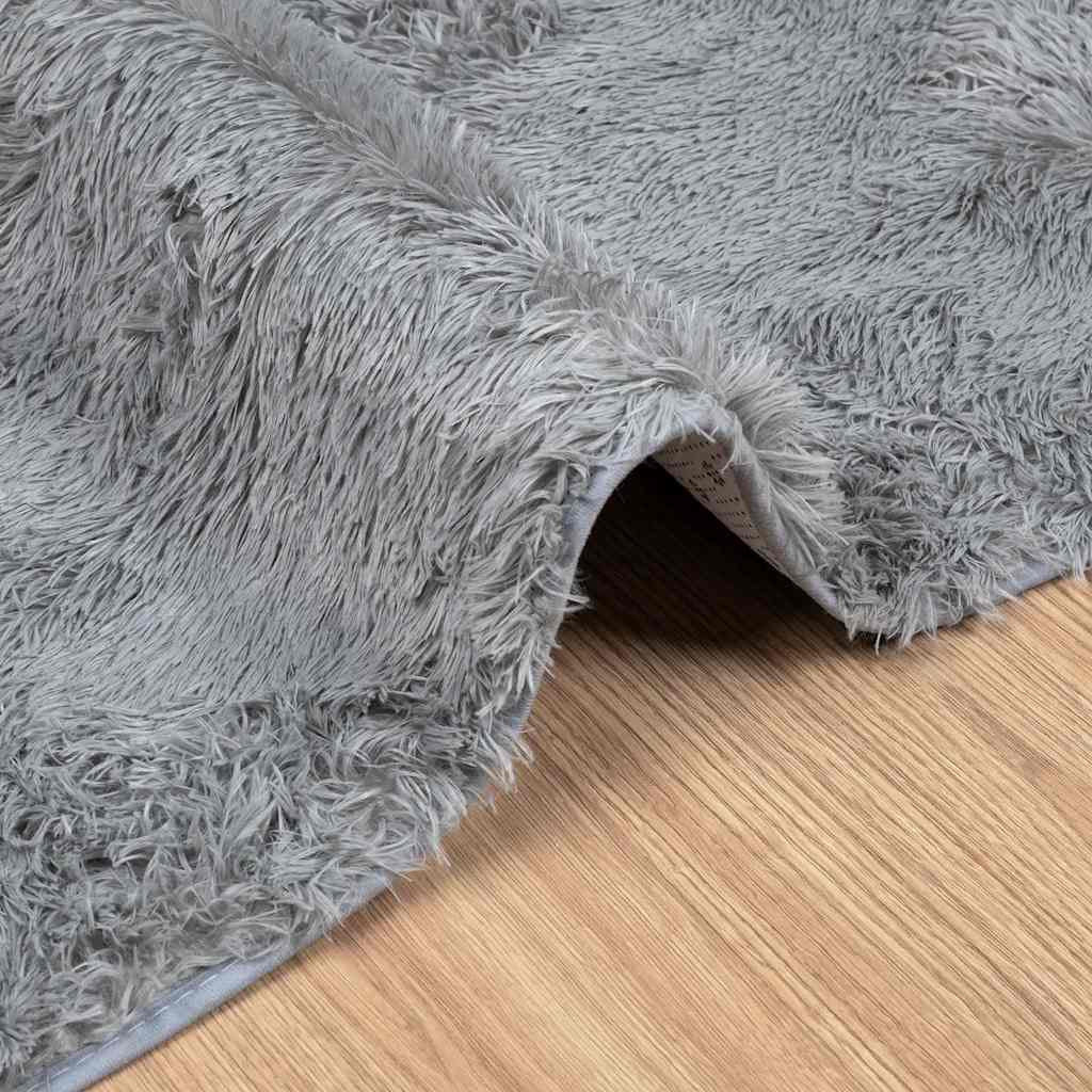 Vidaxl Alfombra De Pelo Largo Navarra Gris Claro 200x290 Cm Poliéster_4