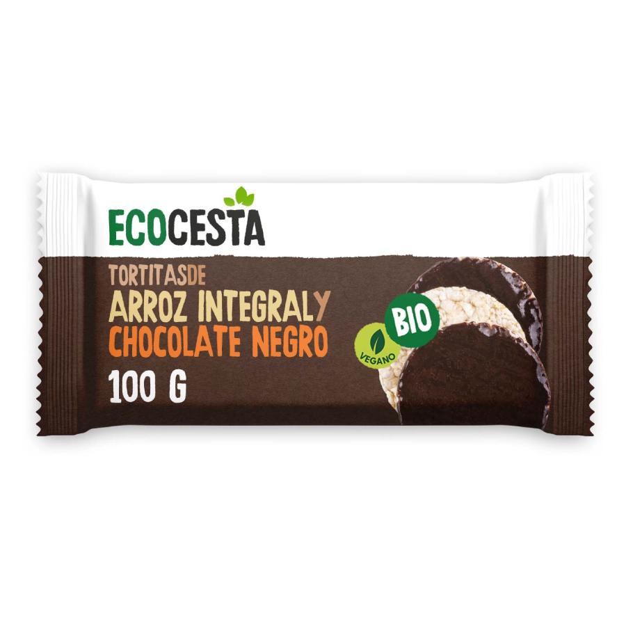 Tortitas de Arroz con Chocolate Negro BIO Ecocesta 100 gr (6 uds)