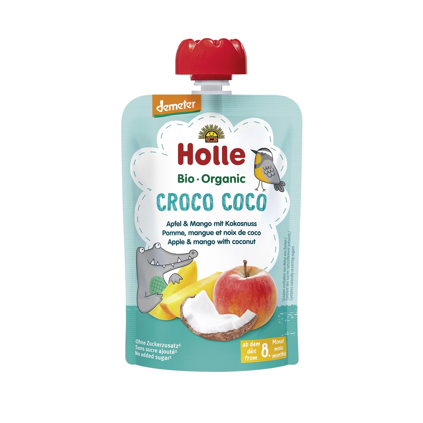 CROCO COCO - Manzana, Mango, Coco (desde el 8º mes) Eco/Dem Holle 100g